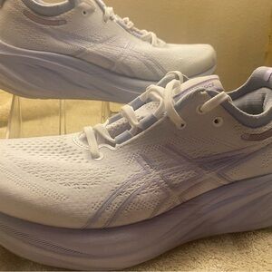 Asics Women's Athletic Shoes White and Purple